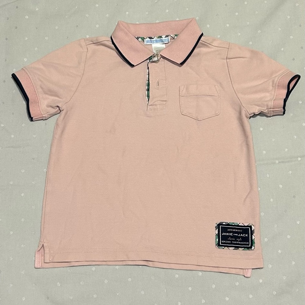 EUC Janie and Jack Pink Polo Shirt | Toddler Size 3